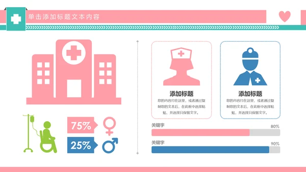 爱心呵护医疗护理医药医院护士述职报告PPT