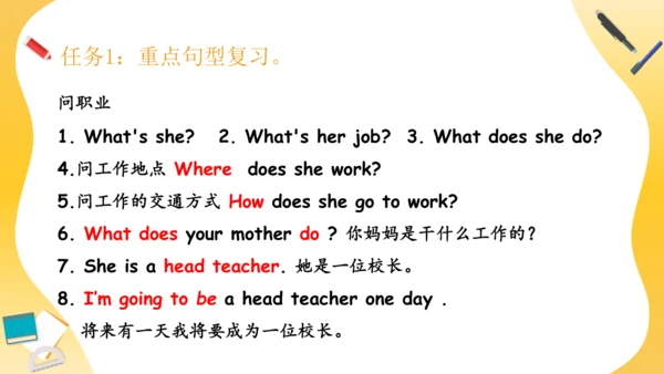 Unit 5 What does he do 复习课件（词组+句型+语法+语音+写作指导）