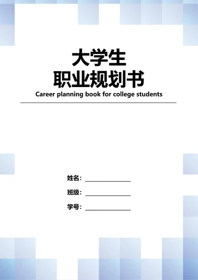 大学生职业规划书