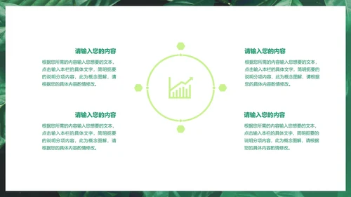 小清新商务汇报PPT模板