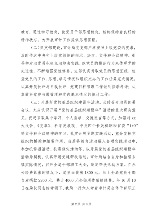 市审计局总结及年度工作规划书范文.docx