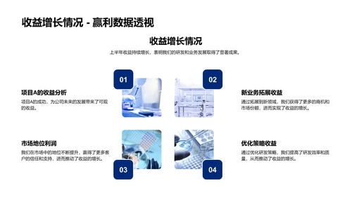 研发项目半年报告PPT模板