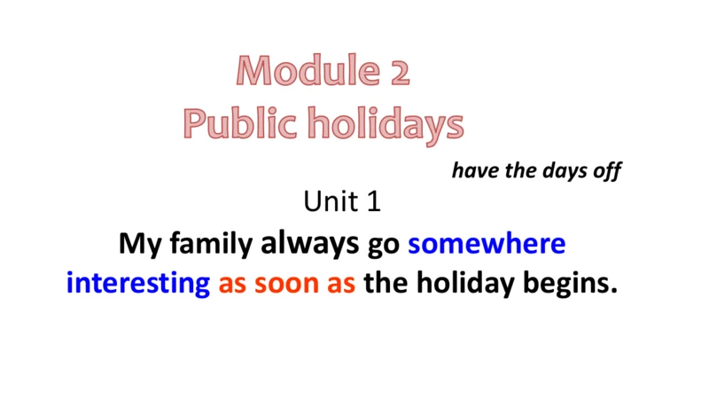 外研版九年级上册Module 2 Public holidays Unit 1听说课件＋音频(共23