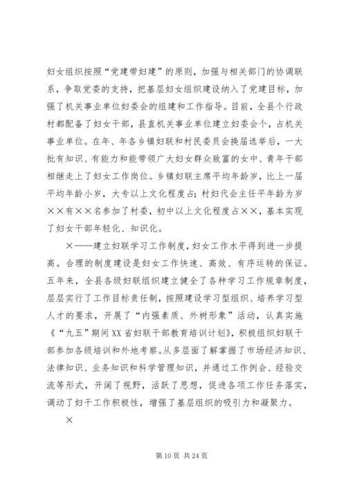 县第××次妇女代表大会上的报告.docx