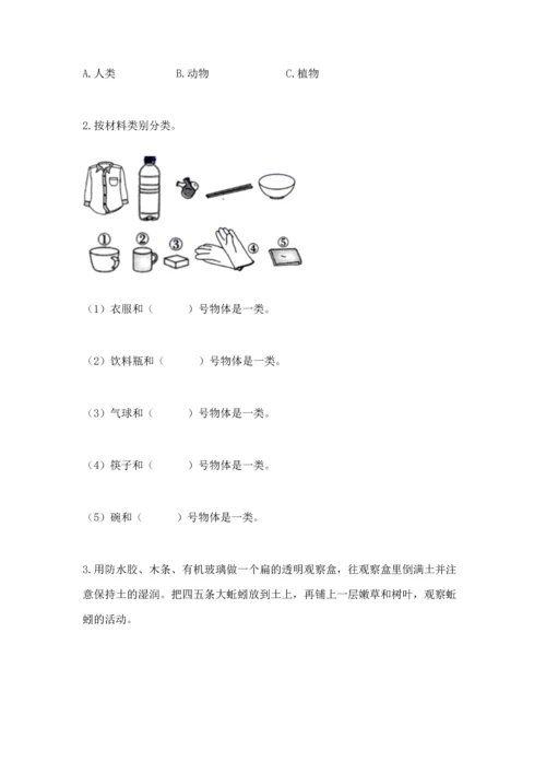 教科版科学二年级上册《期末测试卷》精品【模拟题】.docx