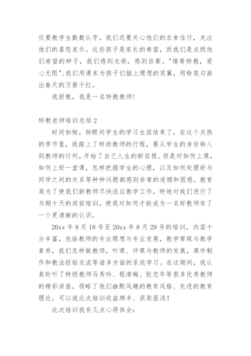 特教老师培训总结.docx