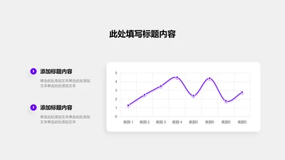 图表页-紫色商务风2项折线图示