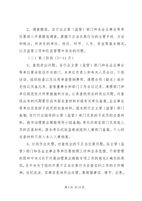 市自查自纠的工作计划方案.docx