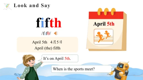 Unit 4 When is the art show Part A Let's learn课件（4