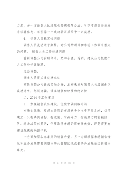 销售部年终总结报告(多篇).docx