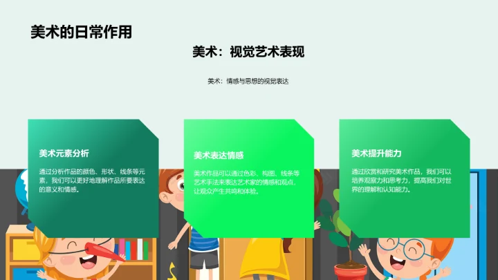 高中美术教学PPT模板