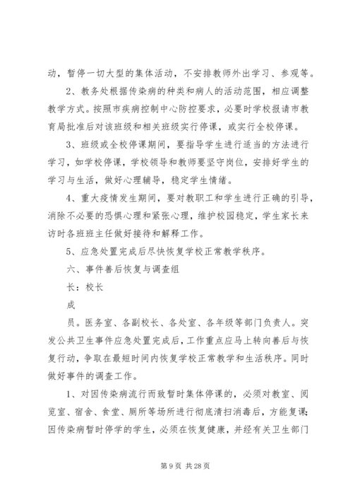 防范突发流行性疾病和传染病方案及措施.docx