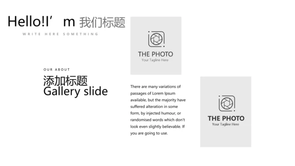 灰色创意公司产品介绍宣传通用PPT动态模板