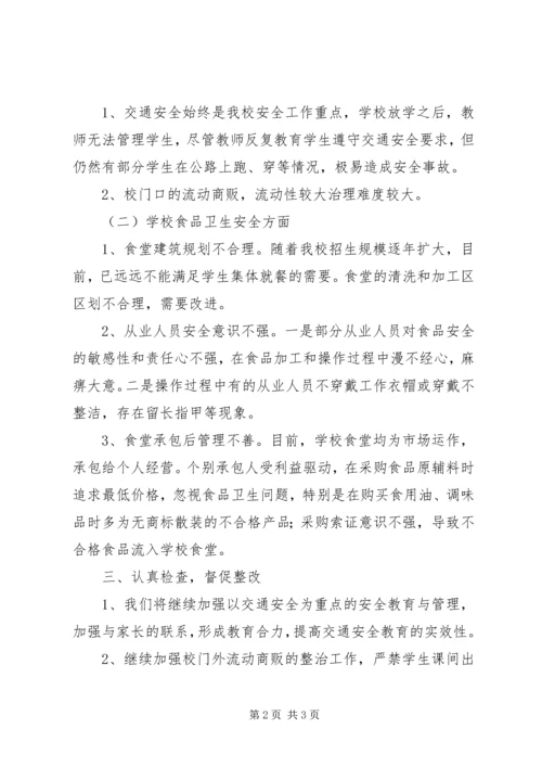 学校安全卫生工作自查报告 (6).docx