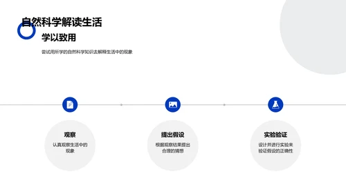 自然科学入门讲座PPT模板