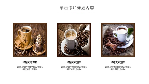 休闲下午茶美味咖啡厅介绍咖啡介绍PPT模板