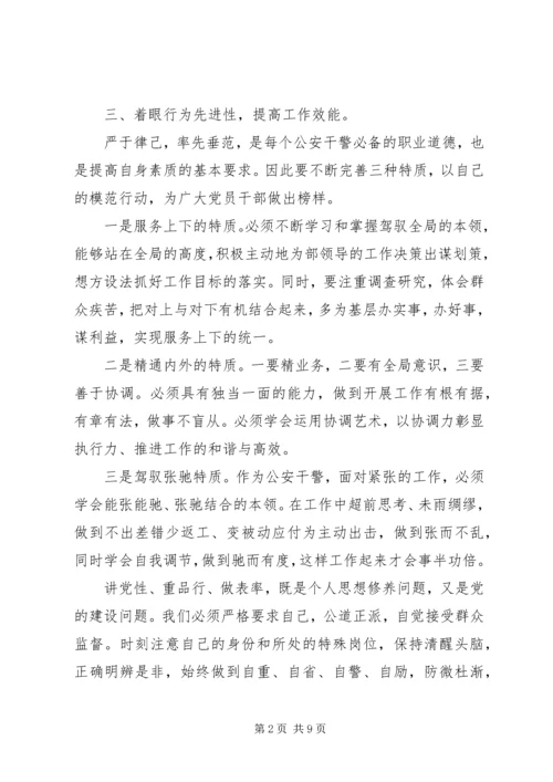 党员讲党性重品行学习总结.docx