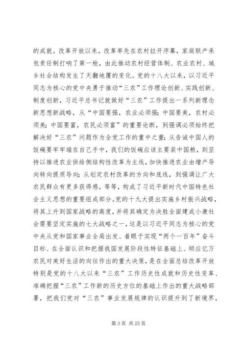 在全市实施乡村振兴战略推进会议上的讲话.docx