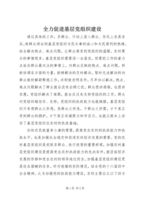 全力促进基层党组织建设.docx