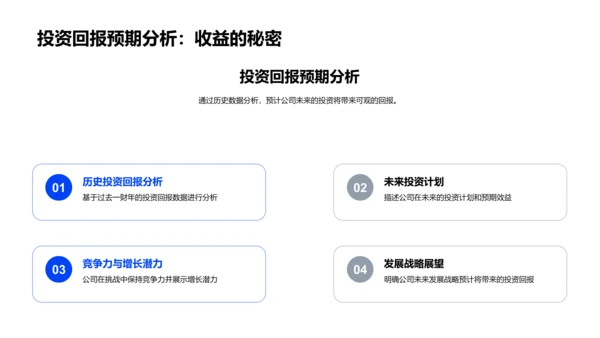 年度财务投资汇报PPT模板