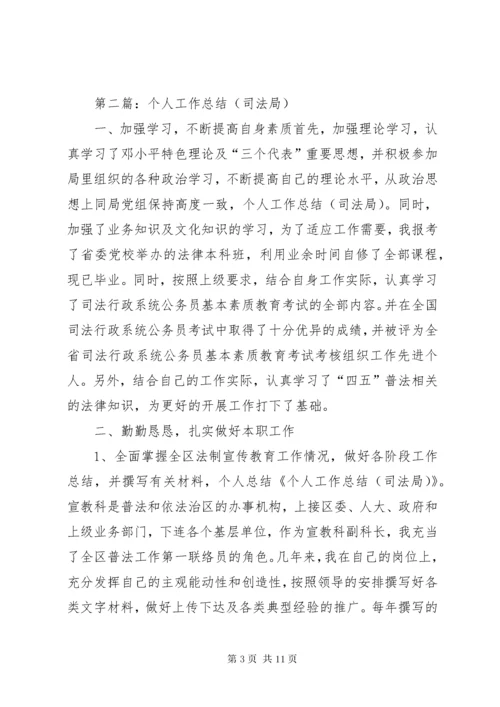 司法局个人工作总结 (2).docx