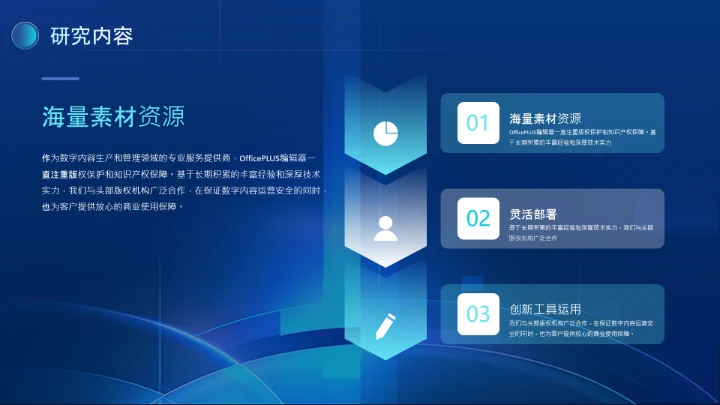 蓝色科技风论文答辩类PPT