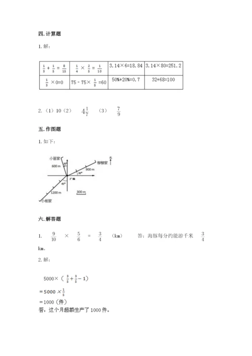 人教版六年级上册数学期末测试卷精品【考点梳理】.docx