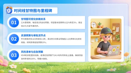 深蓝色3D风职场新人入职培训PPT模板