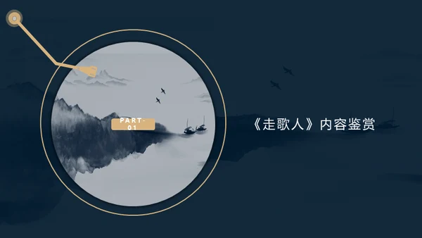 民谣音乐鉴赏唱片机通用PPT模板