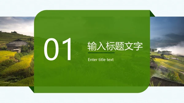 振兴乡村方案PPT模板
