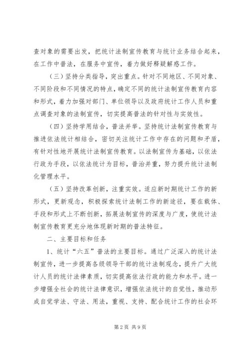 统计法制宣传教育工作规划.docx