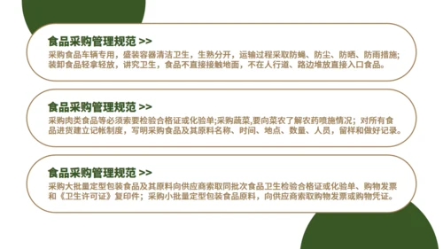 学校食堂食品安全卫生通用PPT模板