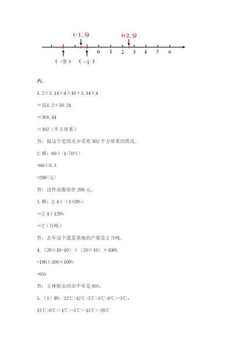 小升初数学综合模拟试卷附完整答案（夺冠系列）.docx