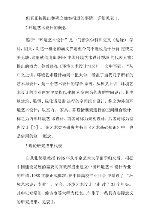 中国环境艺术设计发展现状浅谈