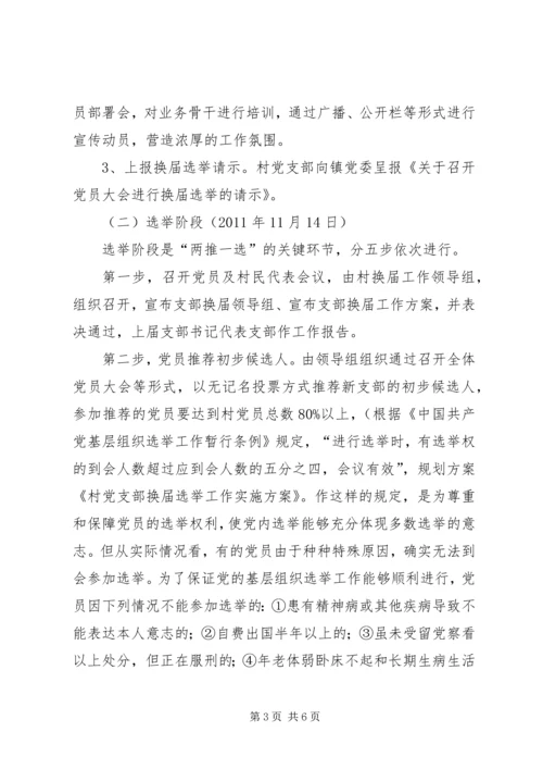 西集镇社区党支部换届选举工作实施方案.docx