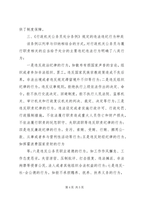 学习《行政机关公务员处分条例》心得体会.docx