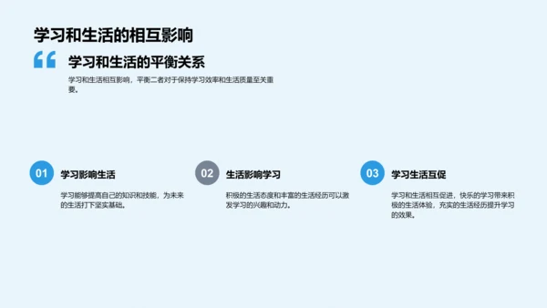 学生生活学习平衡法PPT模板