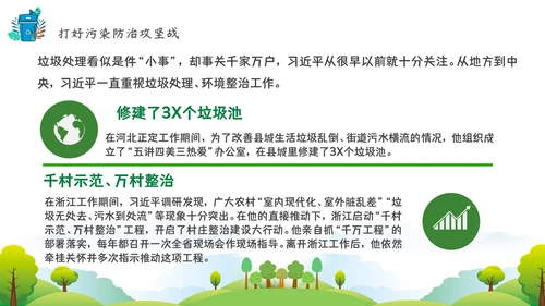 垃圾分类互创文明新风绿色家园PPT模板