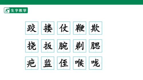 13 人物描写一组 生字动画课件