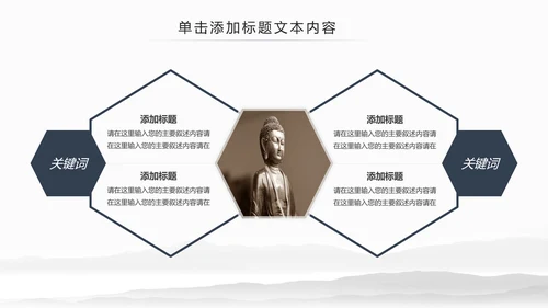 古色古香中国佛教文化佛学知识宣传PPT模板