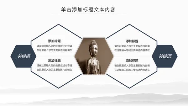 古色古香中国佛教文化佛学知识宣传PPT模板