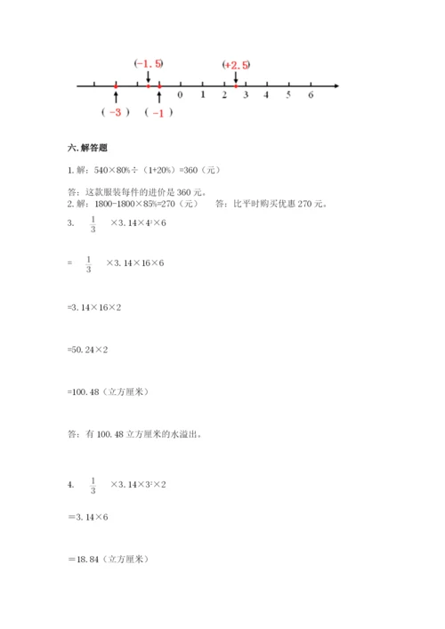 小升初数学期末测试卷（考点精练）.docx