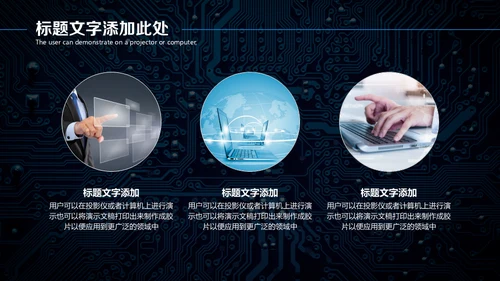 全球化智能网络科技有限公司工作汇报通用PPT模板