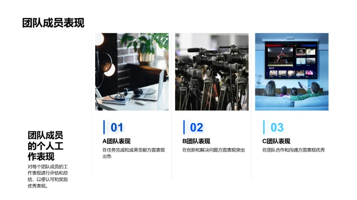 新媒体季度评价报告PPT模板