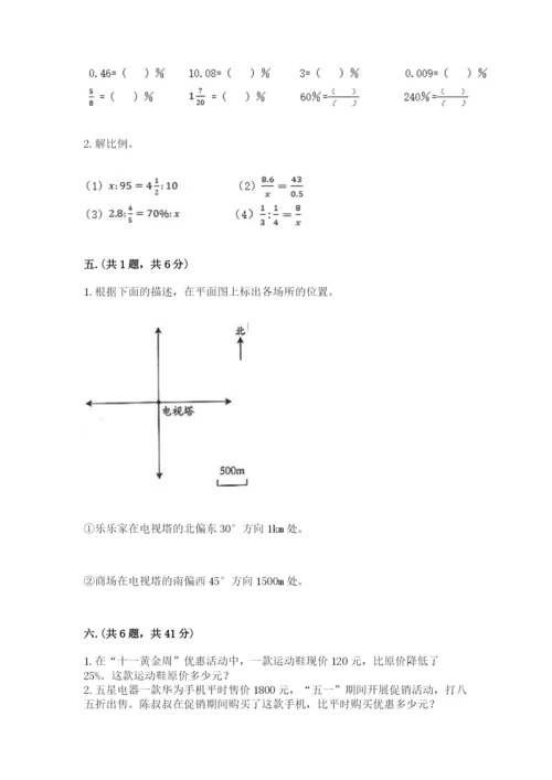 小学六年级数学毕业试题附答案【b卷】.docx