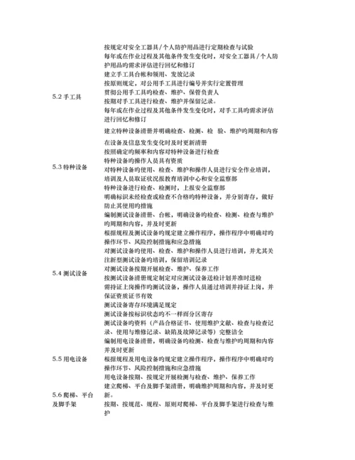 一份完整的HSE管理体系构架清单有料.docx