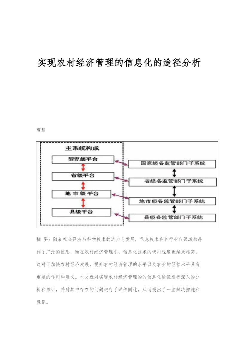 实现农村经济管理的信息化的途径分析.docx