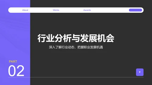 紫色商务风职场成长蓝图汇报PPT模板