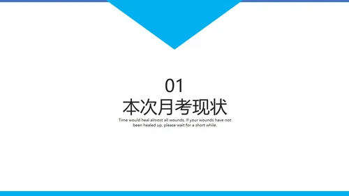 天蓝色期末考试冲刺教学模版PPT模板