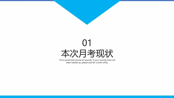 天蓝色期末考试冲刺教学模版PPT模板